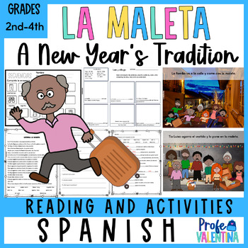 Preview of Latin American New Year's Tradition in Spanish - La maleta