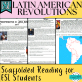 Latin American Revolutions - ESL/ELL/EFL Friendly Scaffold