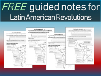 latin american revolutions assignment