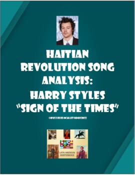 Preview of Latin American Revolutions Haiti Harry Styles Song Analysis Activity