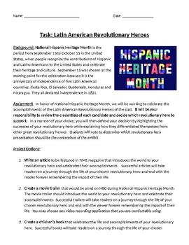 latin american revolutions assignment