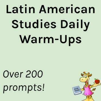 Preview of Latin American Studies Daily Warm-Ups for a Year (Over 190 Videos/Articles)