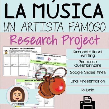 Preview of Latin Artist Research Project