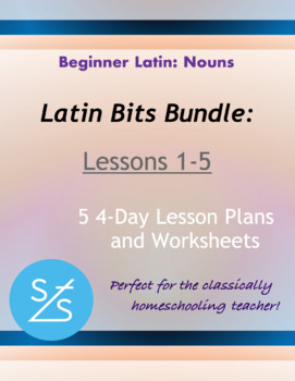 Preview of Latin Bits Lessons 1-5 Bundle