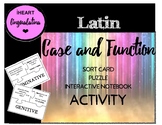 Latin Case and Function Identification Puzzle Task Sort Card