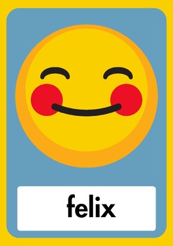 Preview of Latin Emoji Feelings Poster - Adjectives in Latin