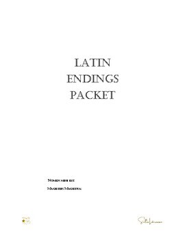 Preview of Latin Endings Student Packet