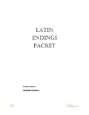 Latin Endings Student Packet