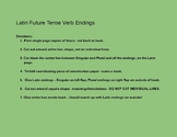 Latin Future Tense Verb Endings