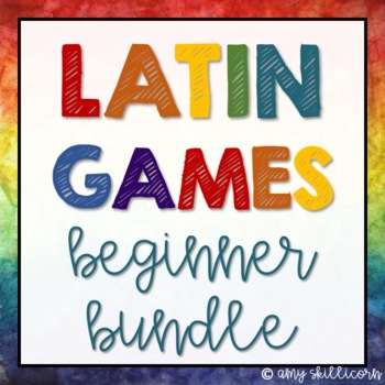 Preview of Latin Games: Beginner Bundle