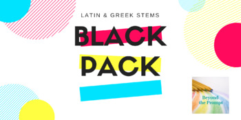 Preview of Latin & Greek Stems Interactive Word Wall: Black Pack IRLA Supplement