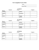 Latin/Greek Verb conjugation practice sheet