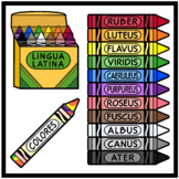 Crayons in Latin Language / Colors in Latin Language
