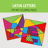 Latin Letters | POP ART Coloring Pages