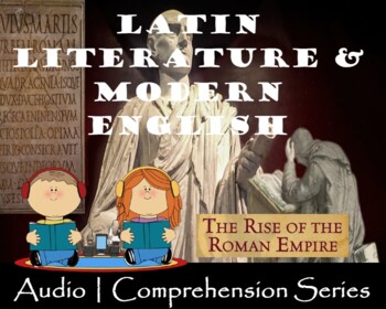Preview of Latin Literature & Modern English | Distance Learning | Audio & Worksheets