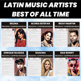 Latin Music Artists Reading Comprehension Worksheets Bundl