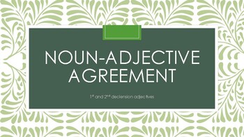 Preview of Latin Noun-Adjective Agreement Powerpoint Lesson