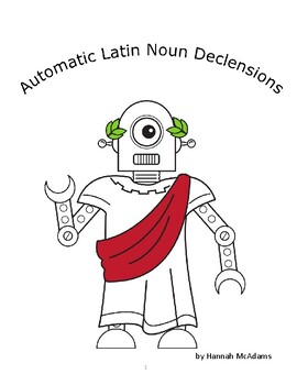 Preview of Latin Noun Declensions Mini Unit