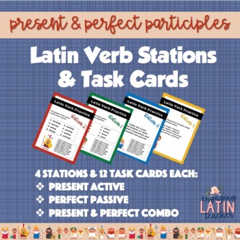 Preview of Latin Participles Worksheet: Stations