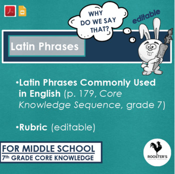 Preview of Latin Phrases {Digital & PDF} Distance Learning