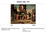 Latin Poetry: Horace