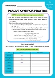 Latin Practice Worksheet: Passive Synopsis (3rd Conjugatio