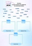 Latin Practice Worksheet: Present System (Sorting 1st + 2n