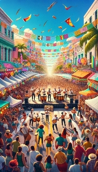 Preview of Latin Rhythm: Calle Ocho Festival Poster