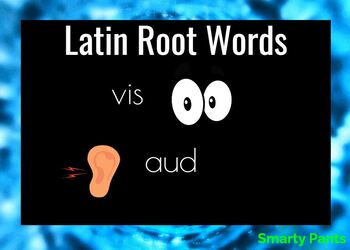 Preview of Latin Root Aud and Vis BOOM Cards