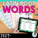 Latin Root Word Vocabulary (Ject-) - digital & print vocab