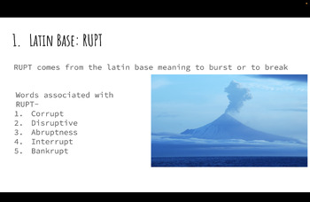 Preview of Latin Root Words SlideShow
