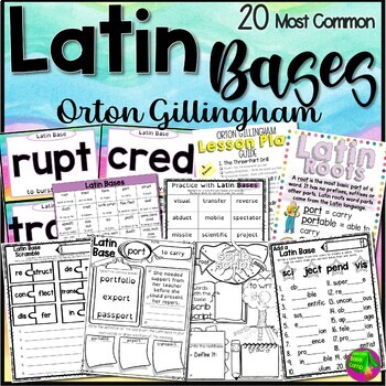 Preview of Latin Roots - Latin Bases - Orton Gillingham Morphology