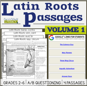 Preview of Latin Roots Passages - Volume 1 - Digital & Print