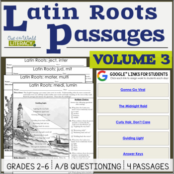 Preview of Latin Roots Passages - Volume 3 - Digital & Print