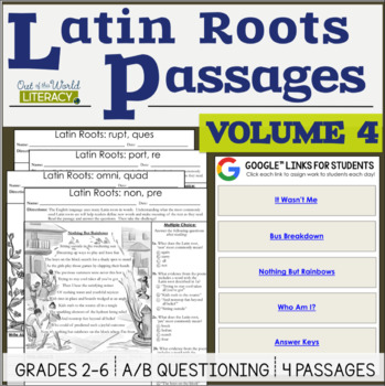 Preview of Latin Roots Passages - Volume 4 - Digital & Print