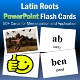 Latin Roots Interactive Flash Cards