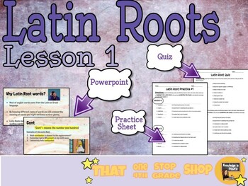 Preview of Latin Roots Set #1