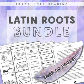 Preview of Words with Latin Roots Vocabulary and Comprehension Activities Bundle