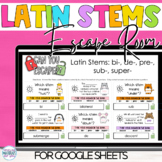 Latin Stems 1 Escape Room for Google™ Sheets