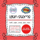 Latin Stems 5 for Boom Learning℠ and Boom Cards™