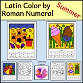 Latin Summer Color by Number, Roman numerals