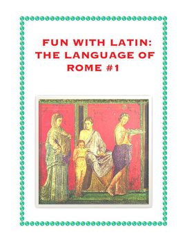 Preview of Latin: The Language of Rome Fun Worksheet #1