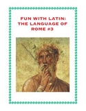 Latin: The Language of Rome Fun Worksheet #3