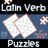 Latin Verb Puzzles: 3rd Principal Part Practice!