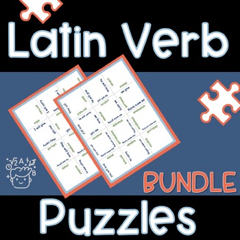 Preview of Latin Verb Puzzles Bundle