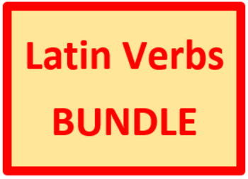 Preview of Latin Verbs Present Active Bundle