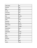 Latin Vocabulary List