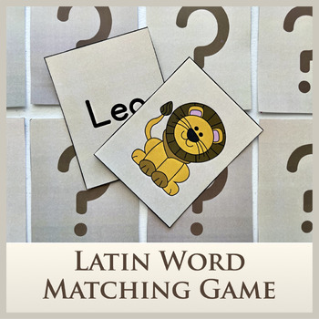 Preview of Latin Vocabulary Matching Game