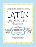 Latin Vocabulary Puzzles - Review of Color Words for First