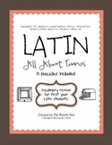 Latin Vocabulary Puzzles - Review of Town Words for First 